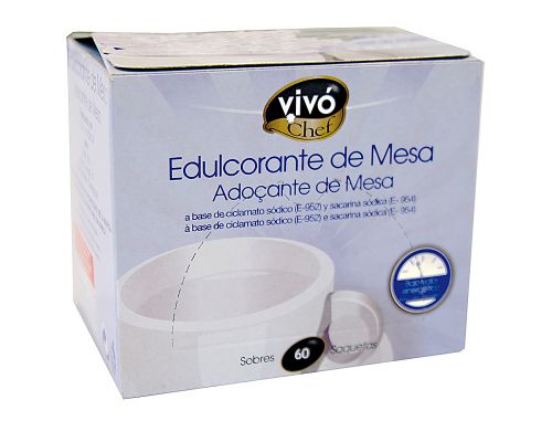 Adocante vivochef de facil dissolucao caixa de 60 saquetas , Vivochef , 77437 , 8480024353504